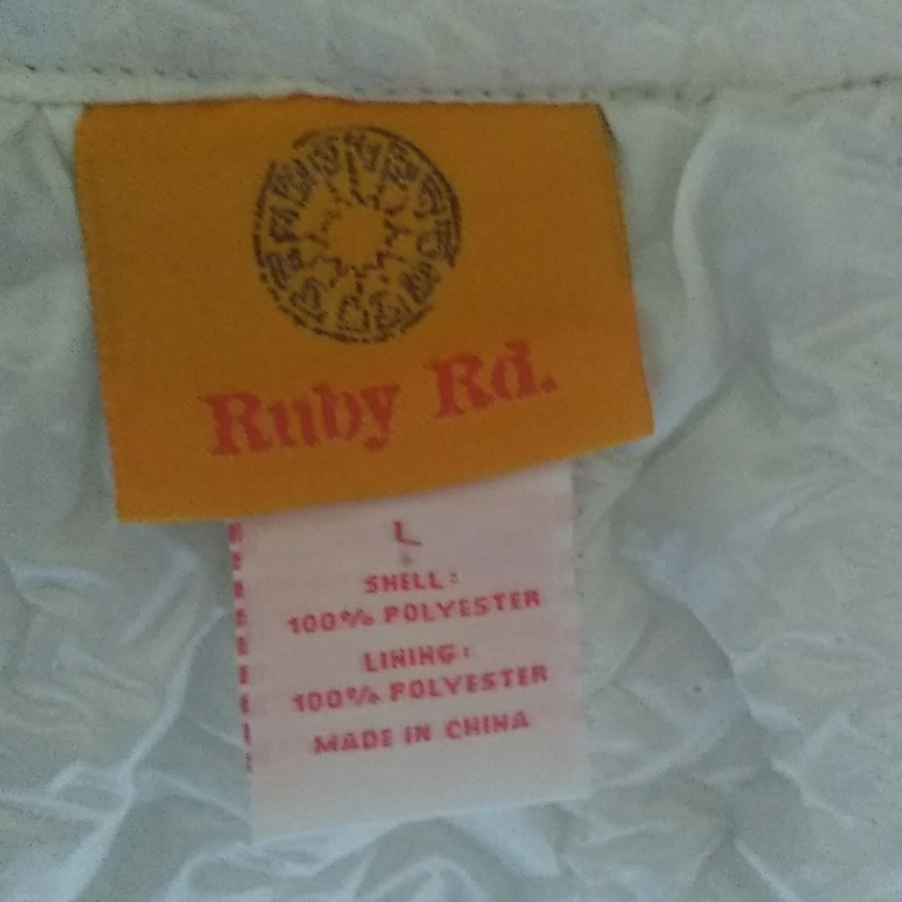 Ruby Rd ruffled leopard blazer L - Picture 5 of 5